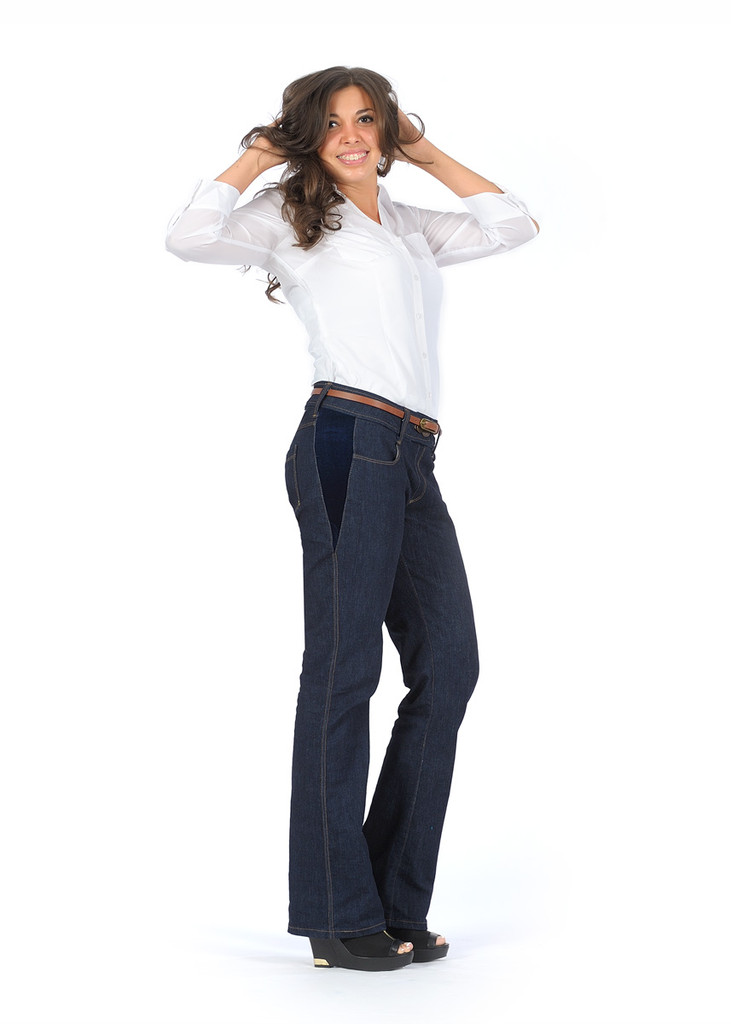 Women's Jeans | ExLong | Classic 2 | Dark Indigo Blue | Skinny Leg - Unhemmed