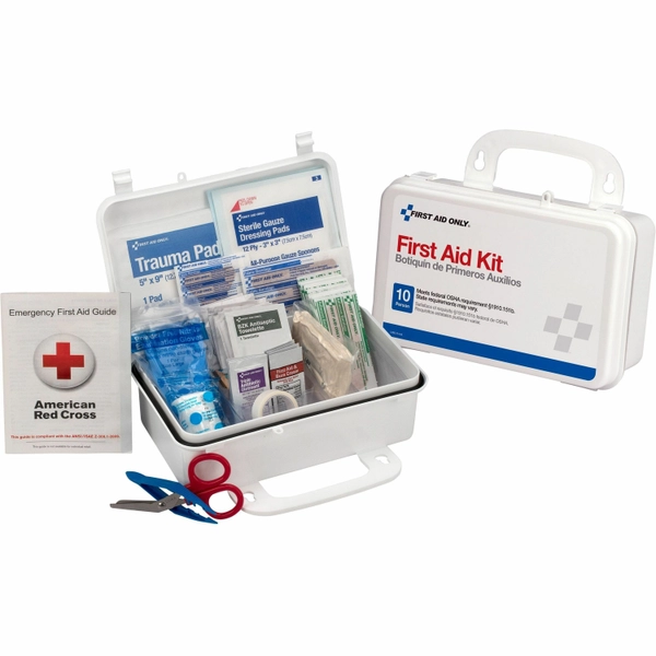 Pac-Kit 10-Person First Aid Kit - Plastic Case (10 Individuals)