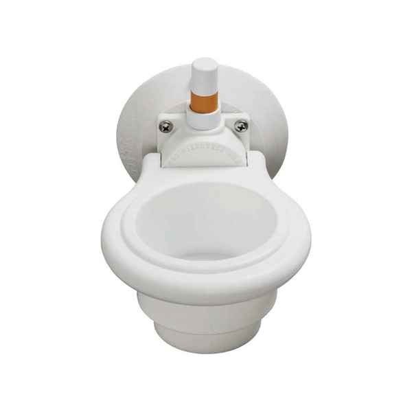 Vertical Vacuum-Mount Cup Holder, Black, 1-Cup