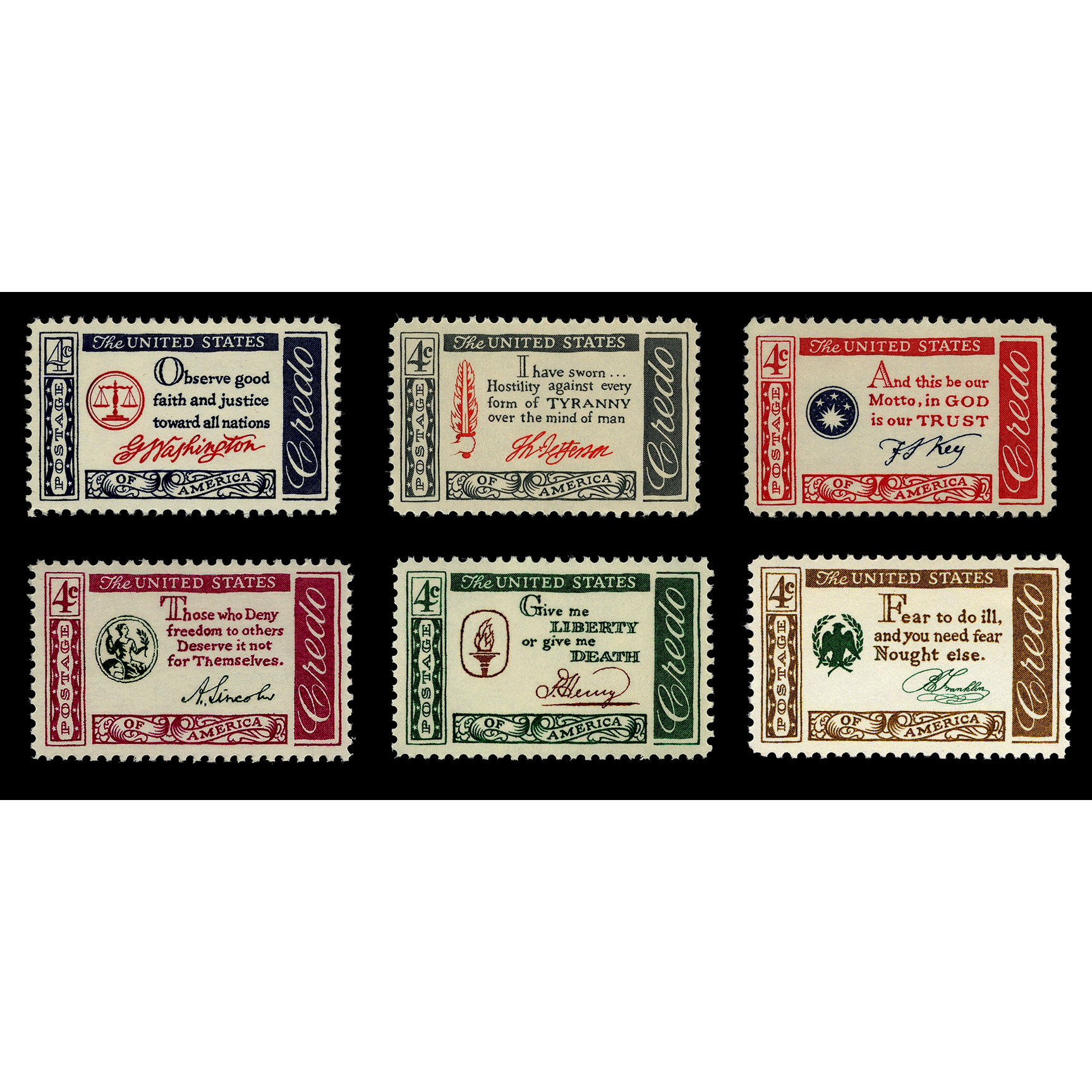 Made In USA | American Credo United States Postage Stamp Series