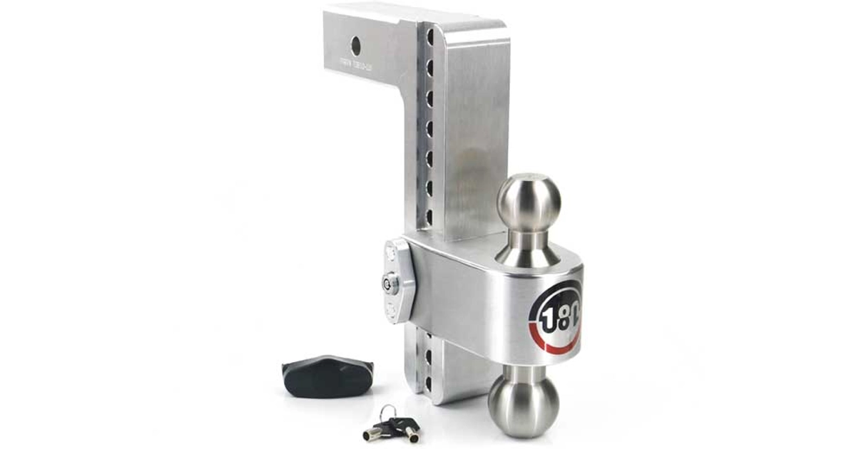 Made In USA | 10-Inch Drop Dual-Ball Hitch, 2.5-Inch Shank, Locking