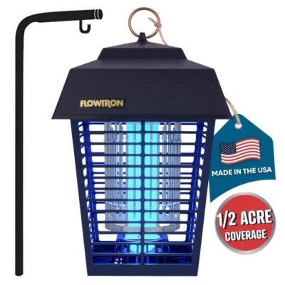 Flowtron 1/2 Acre Bug Zapper with Flowtron L-Shaped Ground Mount Pole