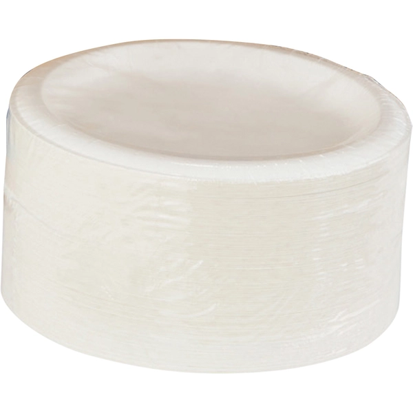 Dixie Pathways 8.5" Mediumweight Paper Plates - 125 Pack - Microwave Safe - White