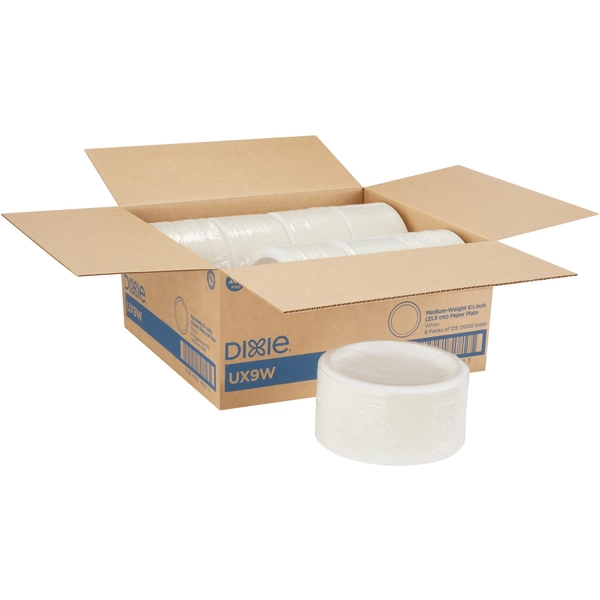 Dixie Pathways 8.5" Mediumweight Paper Plates, 125/Pack