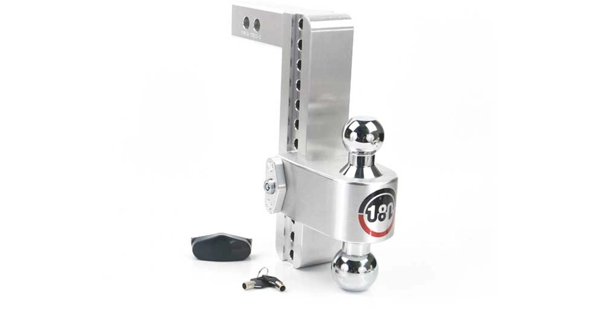 Made In USA | Adjustable 10-Inch Drop Hitch, 2-Inch Shank, Chrome Dual ...