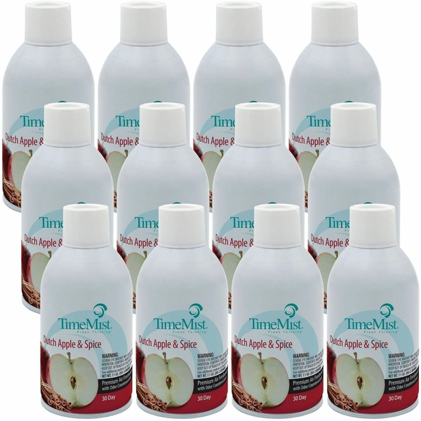 TimeMist 30-Day Dutch Apple/Spice Refill - 6.6 fl oz - 12/Carton