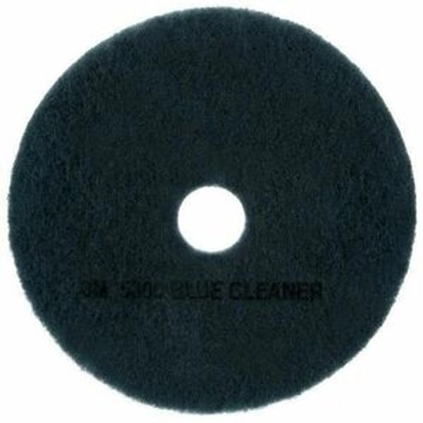 3M Blue Cleaner Pad 5300 - 17" - Blue - 5/Carton
