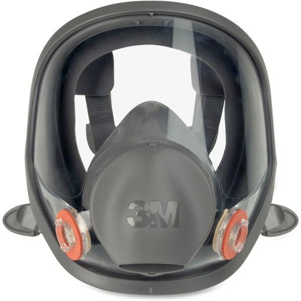 3M 6900 Full Facepiece Reusable Respirator - Protects Against Particulates, Gases, Vapors - Lightweight TPE, Black/Gray