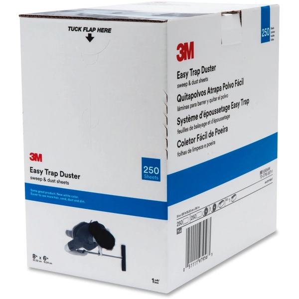 3M Easy Trap Duster - 8" x 6" - Perforated, Disposable - White - 1 Carton