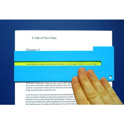 4-Pk. LONG Reading Focus Cards-Asst. Colors