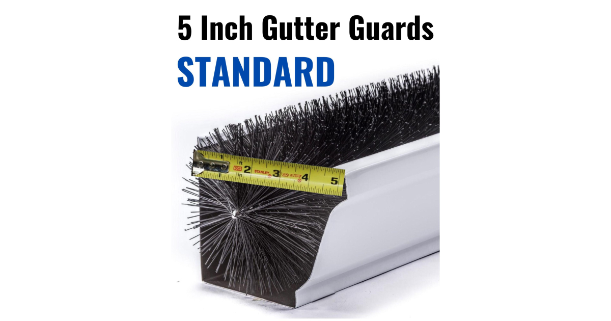 Made In USA | 5 Inch Gutter Guards (4.25 In. Dia.) Standard