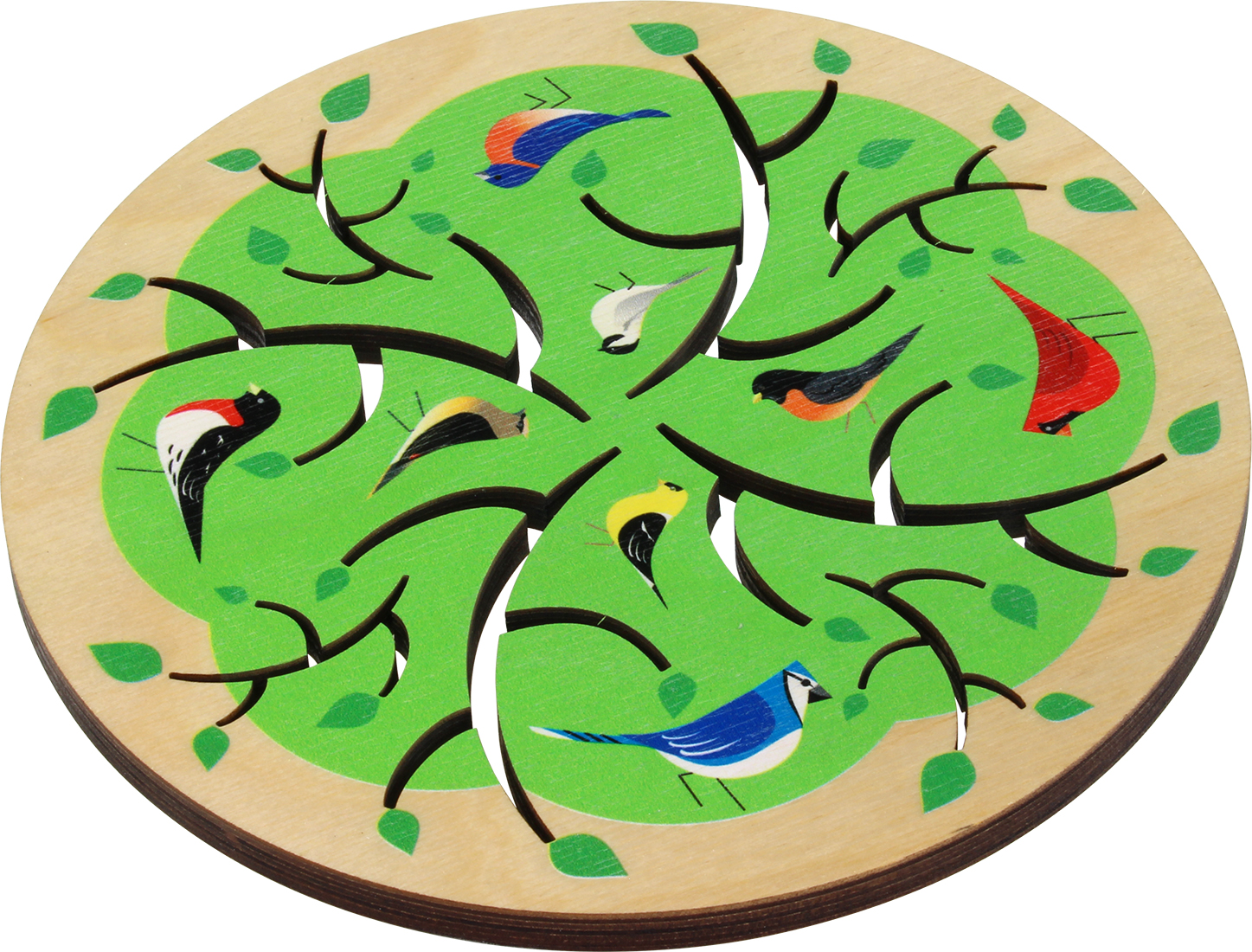 Made In the USA Printed Birds Solace Trivet