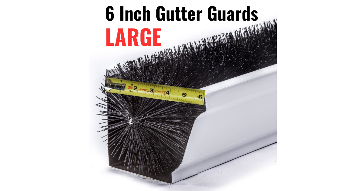 Made In USA | 6 Inch Gutter Guards (5.25 In. Dia.) Oversize