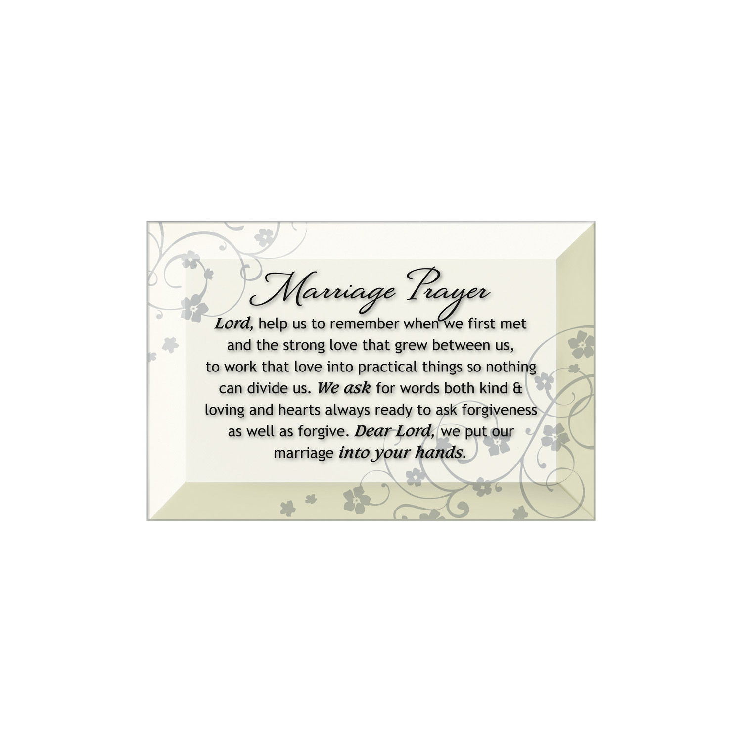 Beveled Glass Plaque