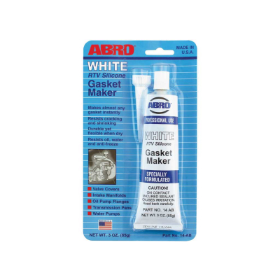 White RTV Silicone Gasket Maker, 3 oz Tube