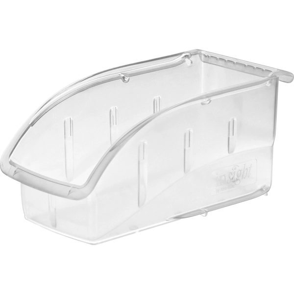 Akro-Mils Clear Stackable Bin - 9.44"L x 4.13"W x 4.44"H - 25 lb Capacity