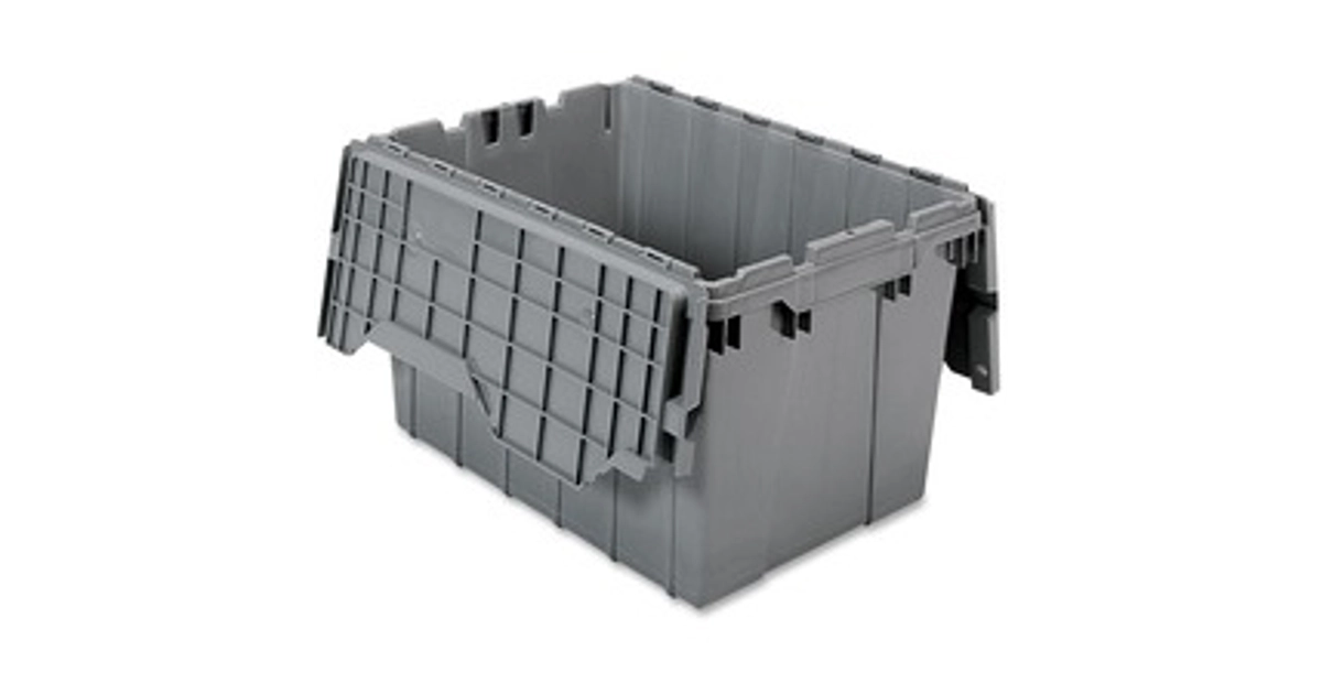 Made In USA | Akro-Mils Attached Lid Storage Container - Internal ...