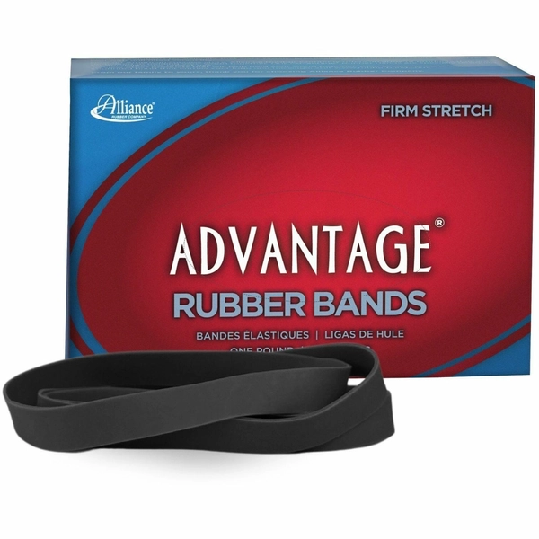 Alliance Rubber Classic Black Bands #107 - 7" x 0.6" - 40/Box