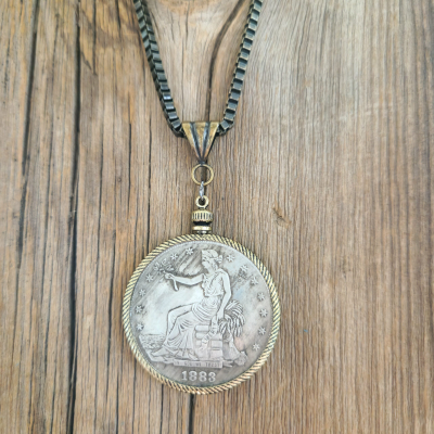 American Heritage Trade Dollar Pendant