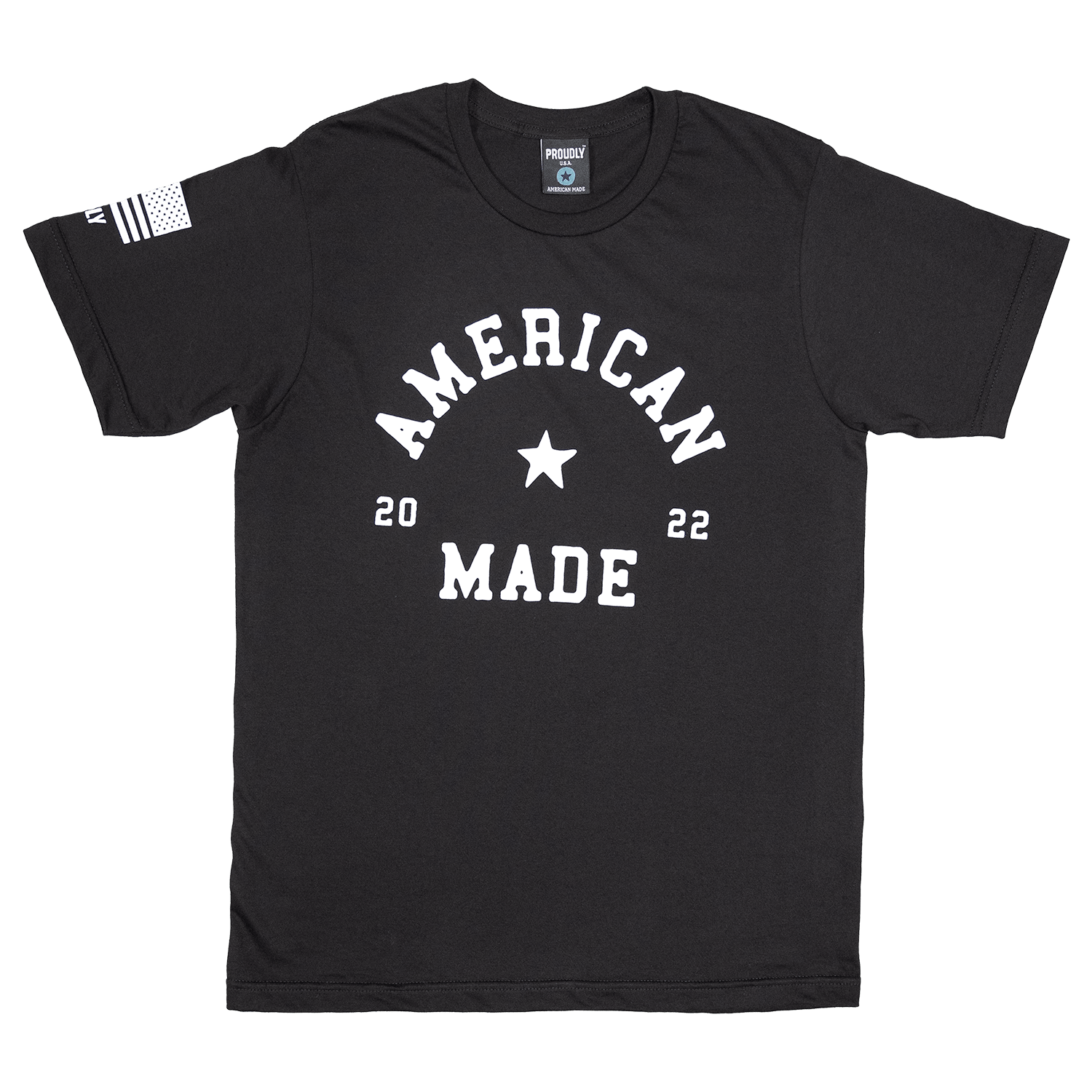 Made In the USA American Made Men's Cotton TShirt (Black)