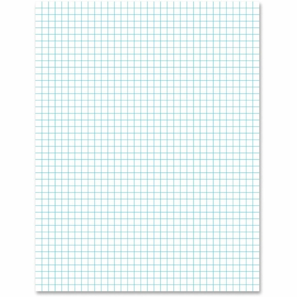 Ampad Graph Pad - 50 Sheets - 8.5" x 11" - White