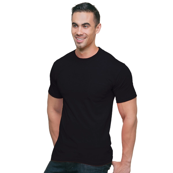 BAYSIDE 3015 UNISEX UNION MADE POCKET CREW
