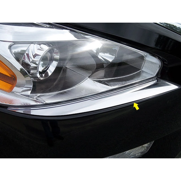 BC13550 Stainless Steel Bumper Cap Trim Accent 2 Pc QAA