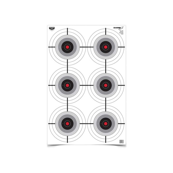23x35 Multiple Bullseye Paper Targets, 5-Pack