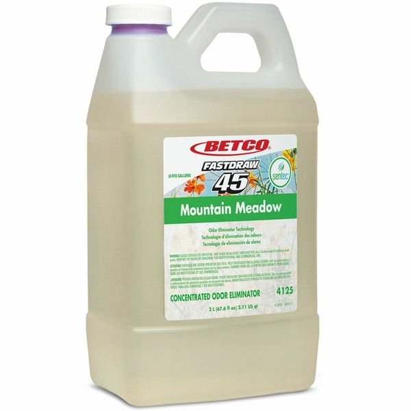 Betco Sentec FastDraw 45 Mountain Meadow Odor Eliminator - Concentrate - 2/Carton