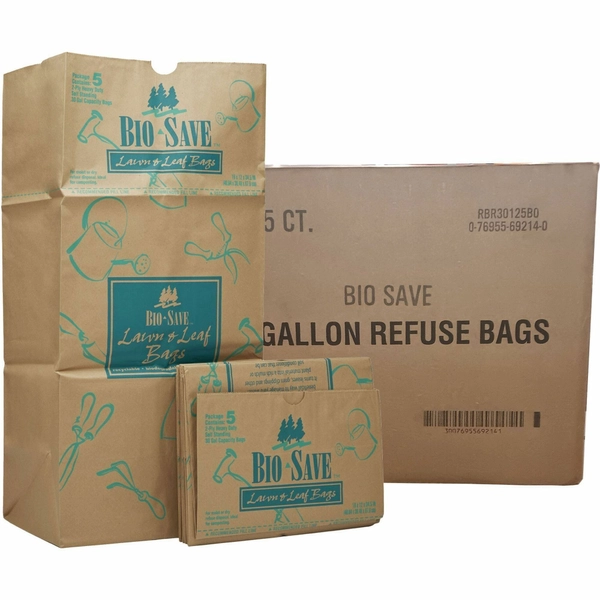 Bio-Save 30-Gallon Lawn & Leaf Bags - 50 Carton