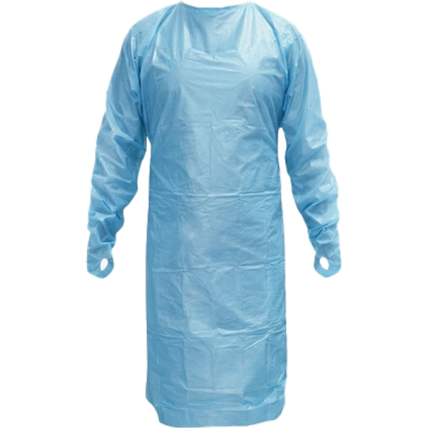 Biodegradable Poly Film Gown, Case of 100