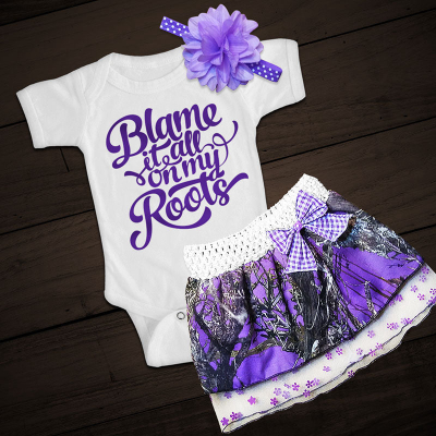 "Blame it all on my Roots" Camo Skirt Set