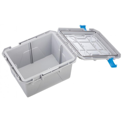 Marine Water-Resistant Bin Storage Box – Gray w/Blue Latches