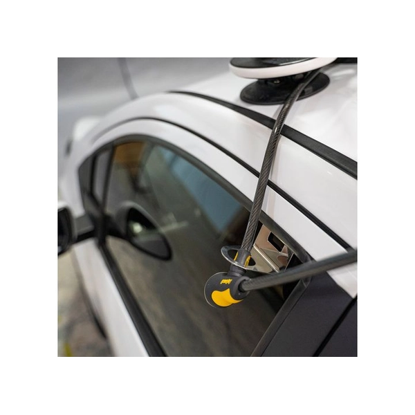 Window Cable Anchor for Vehicle Security