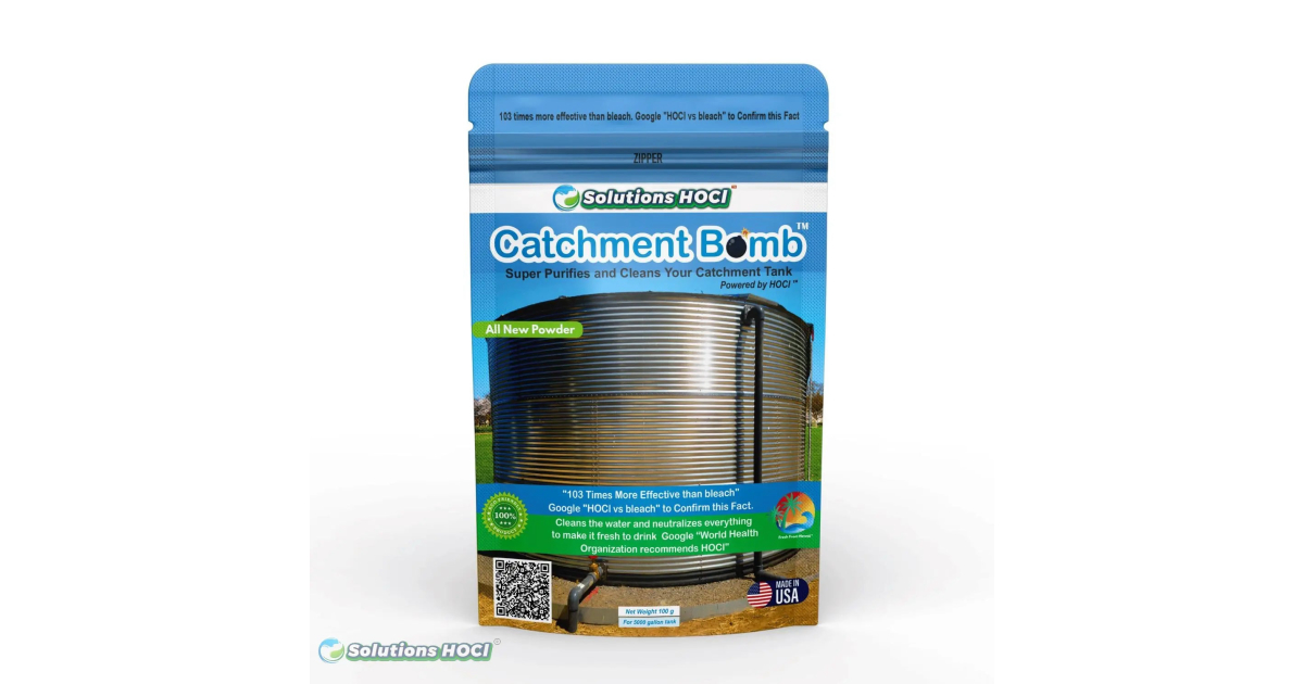 Made In USA | Catchment Bomb: Top Tank Cleaner for Rain Water Tank