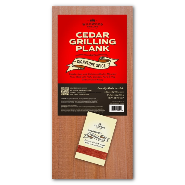 Cedar Grilling Plank with Salmon Seasoning