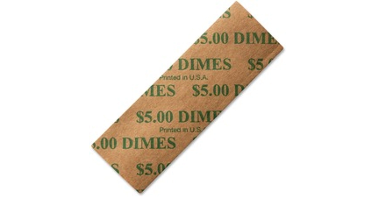 Made In USA | Color-Coded Flat Coin Wrappers - $5.00 in 10 ...