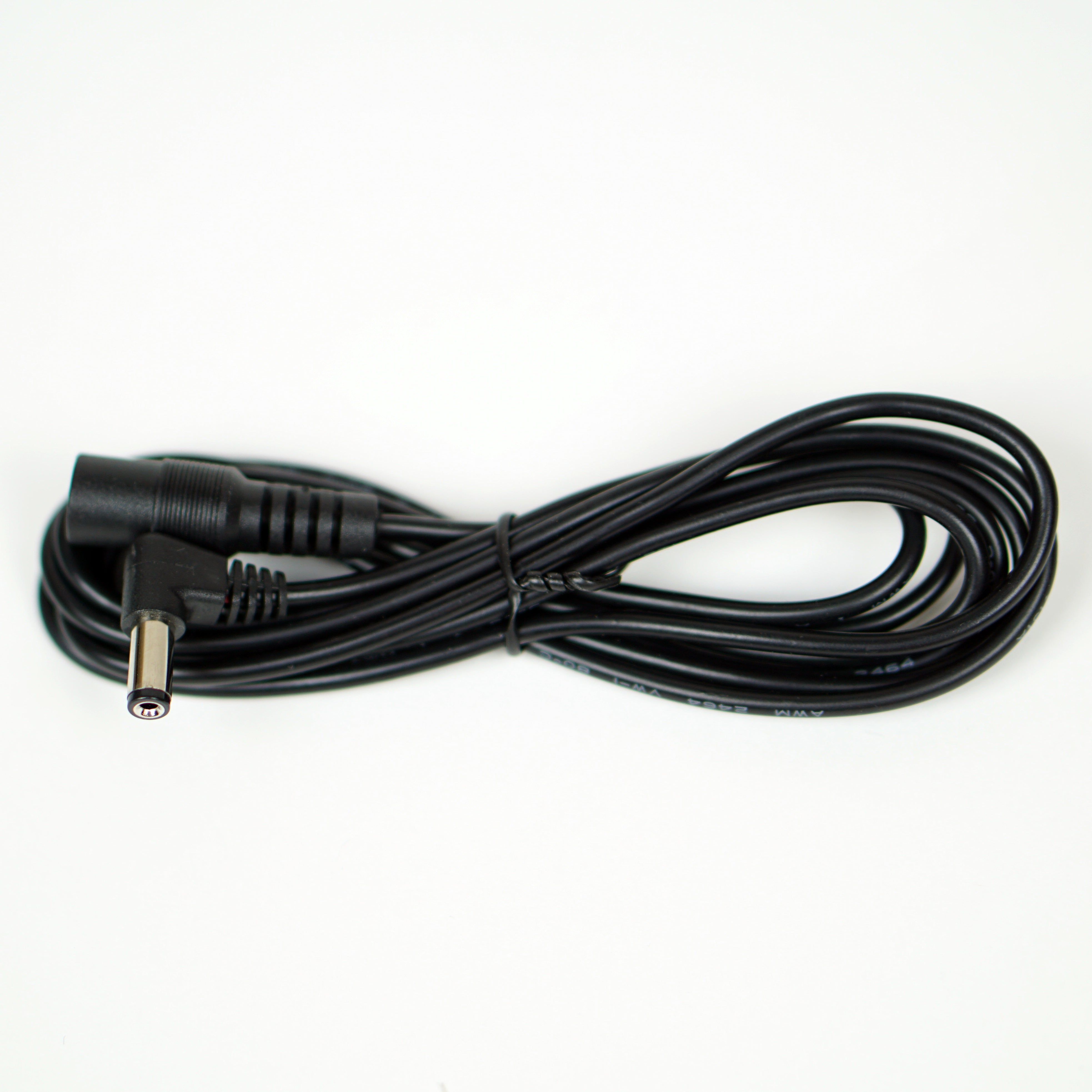 Agilux 72 inch Male-Female DC Power Supply Barrel Connection Extension Cable Cord, 2.1mm x 5.5mm, BL 2pk