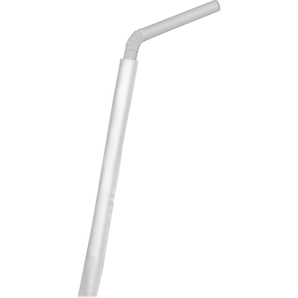 D&W Dispoz-o Straws - 7.8" - Polypropylene - Translucent - 400 Pack