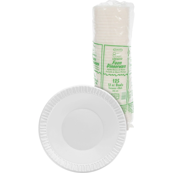 Dart Classic 12 oz Foam Bowls - 125 Pack