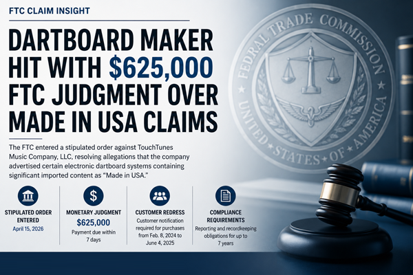Dartboard Maker Hit with $625,000 FTC Judgment Over Made in USA Claims