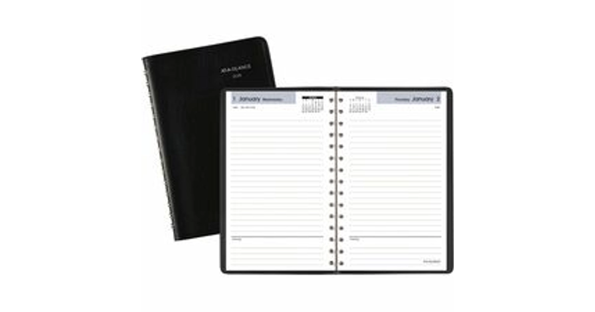 Made In USA | DayMinder 2026 Basic Daily Planner - Small 5" x 8 ...