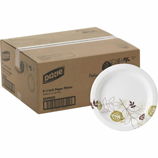 Dixie 9" Medium-weight Paper Plates - 125/Pack