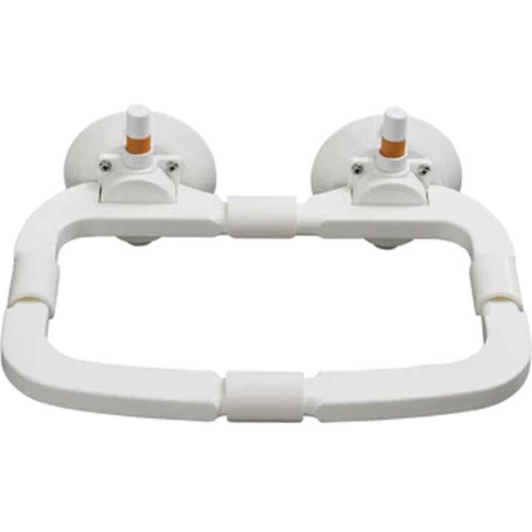 Large Vacuum-Mount Garbage Bag Holder - White