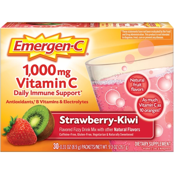 Emergen-C Strawberry-Kiwi Vitamin C Drink Mix - 30 Pack