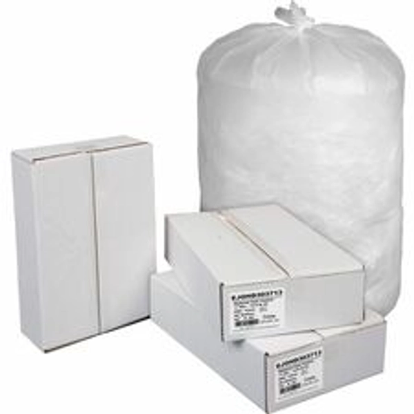 Genuine Joe 30 Gallon High-Density Can Liners - 36" x 30" x 0.43 mil - 500/Carton