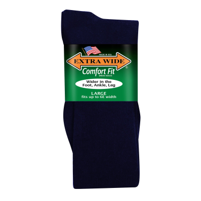 extra long dress socks Extra Wide Men's Comfort Fit Dress Socks in Black