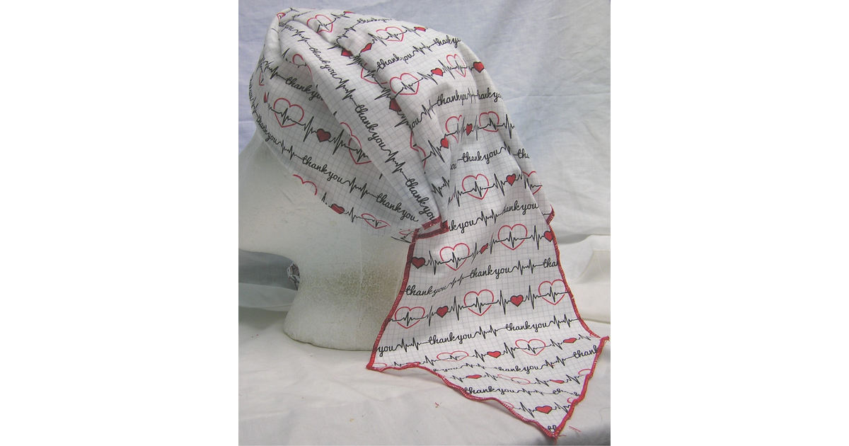 Made In USA | White Heartbeats Du-rag