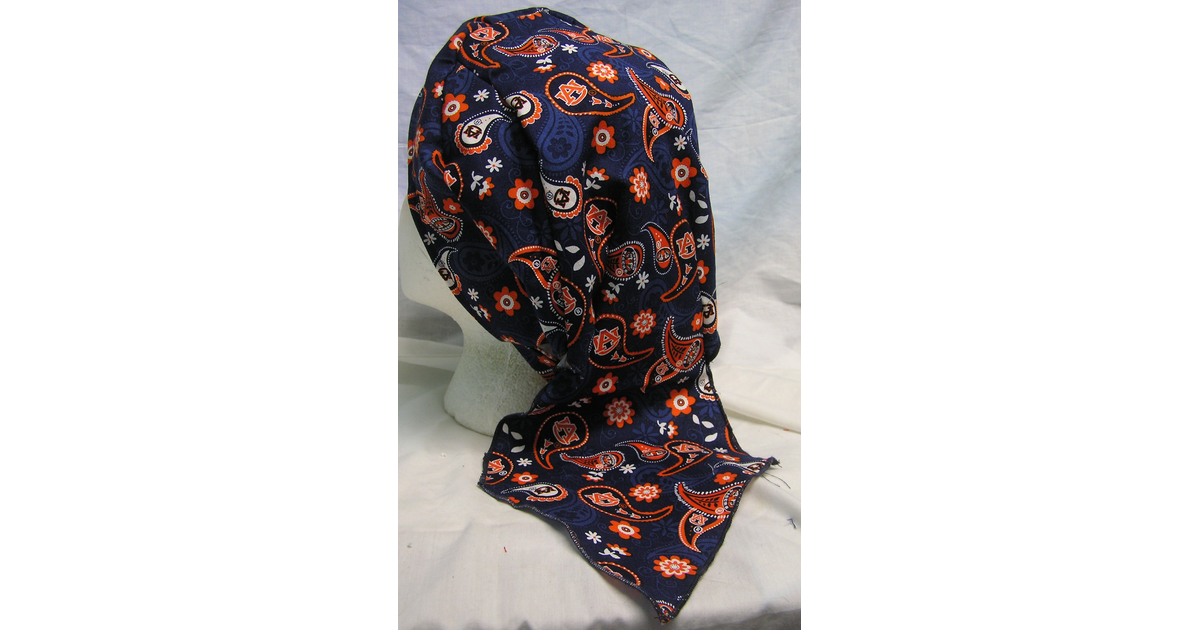 Made In USA | Auburn Blue Paisley Du-rag