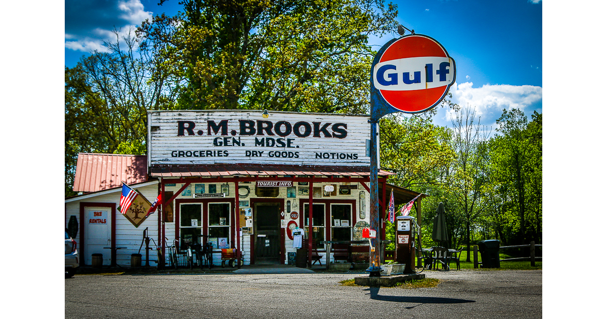 Made In USA R.M. Brooks General Store HO Scale Silhouette Series